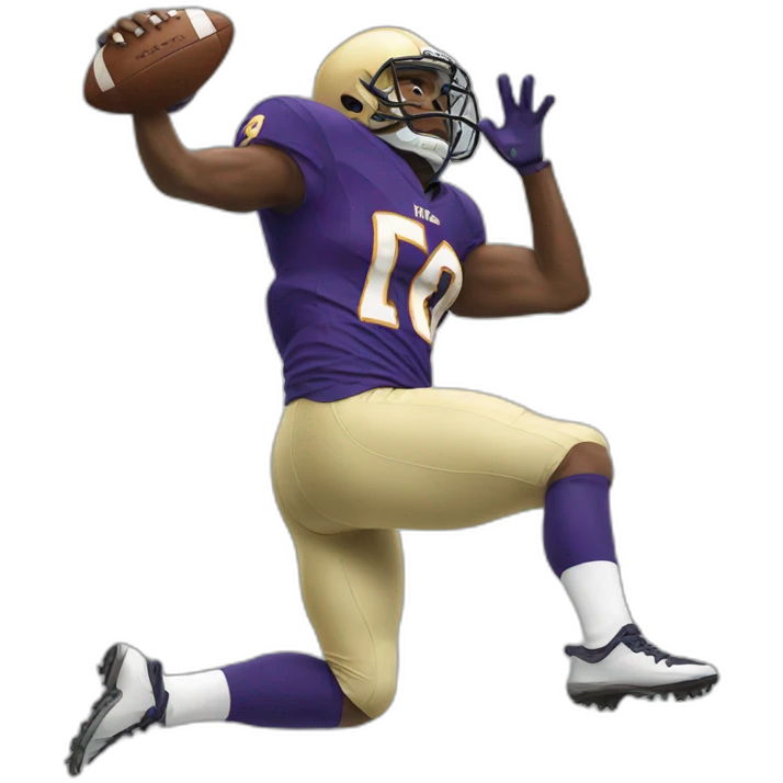football player falling down emoji
