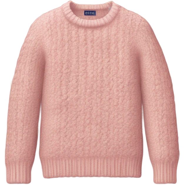 Knit sweater with dior design emoji
