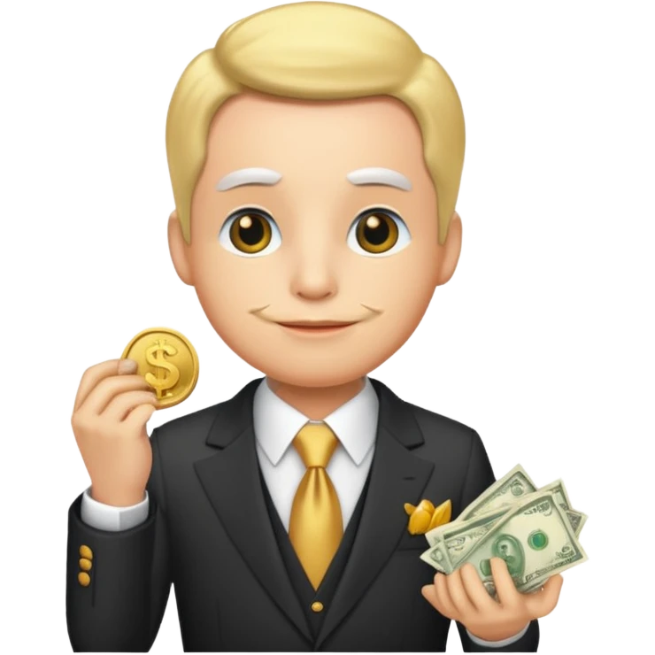 picsou canard avec argent emoji