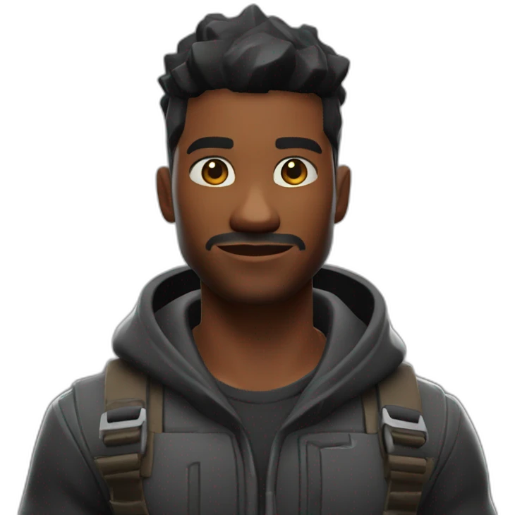 fortnite skin black emoji