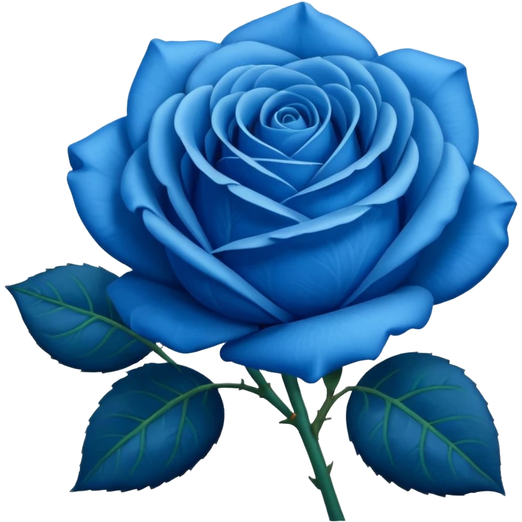 blue rose emoji