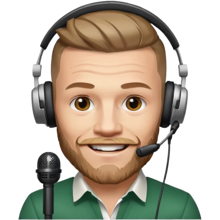 Make Conor McGregor as an emoji as if he is broadcasting emoji