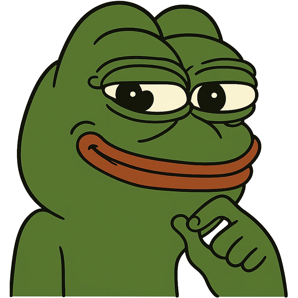 pepe the frog mischievous expression emoji