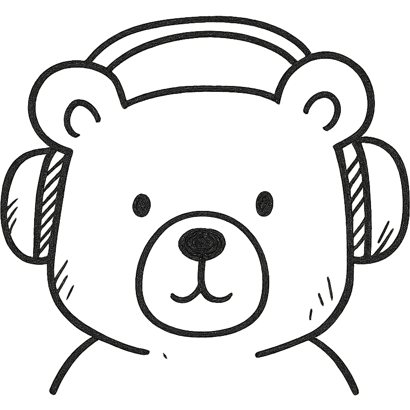 bear with a headset emoji