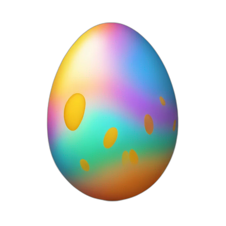 colourful egg emoji