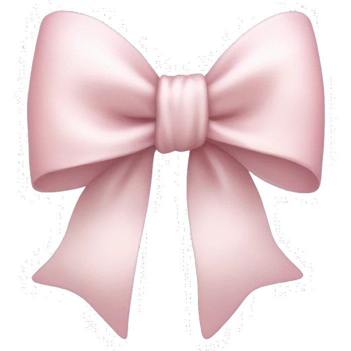 Pale Pink bow emoji