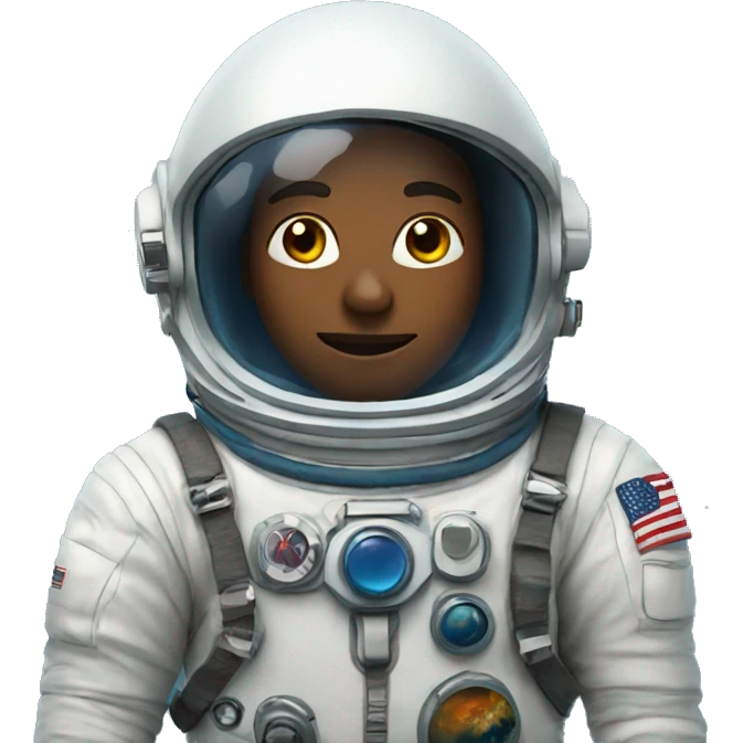 astronaut in ocean emoji