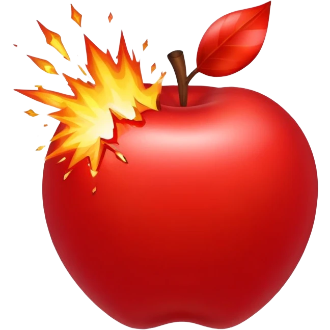 apple bomb emoji