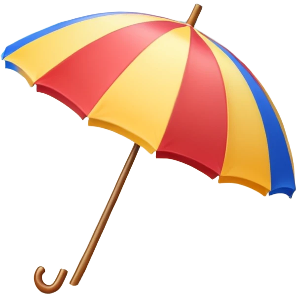 summer beach colorful umbrella, just umbrella emoji