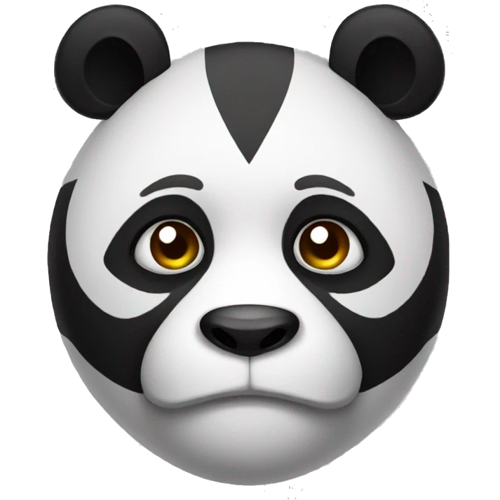 Mean panda emoji