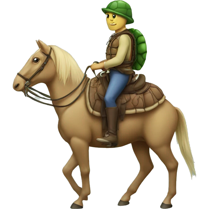 turtle on horse emoji