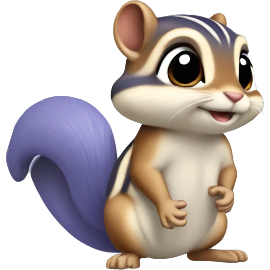 Periwinkle chipmunk cute emoji