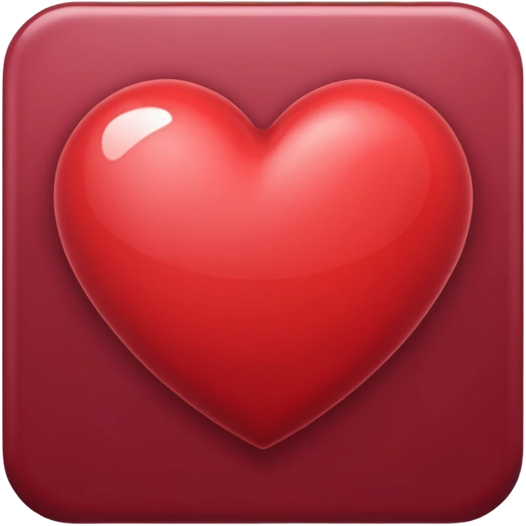 Bordo heart emoji