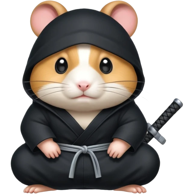 black ninja hamster emoji