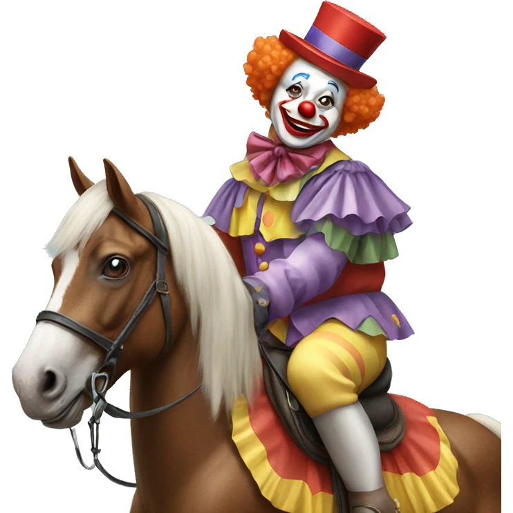 clown on a horse emoji