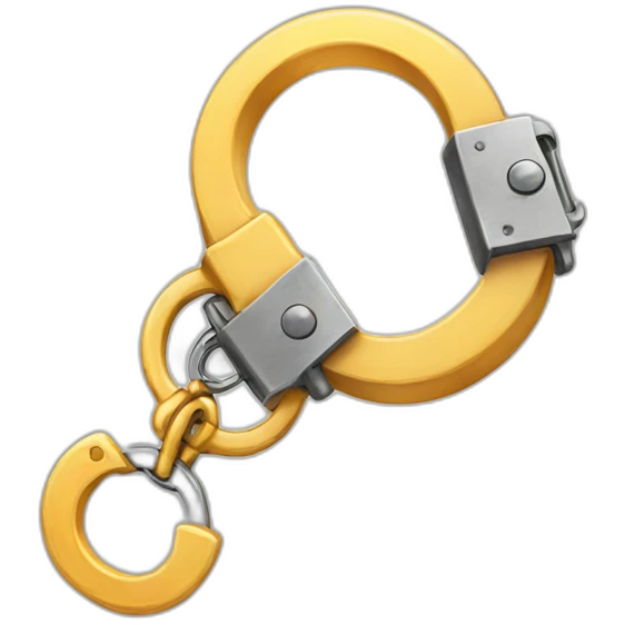 handcuffs with fur emoji