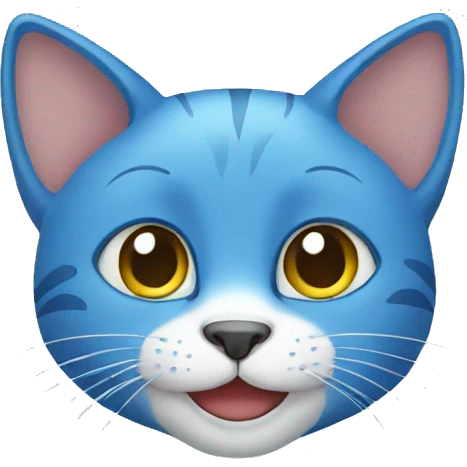 Blue cat emoji