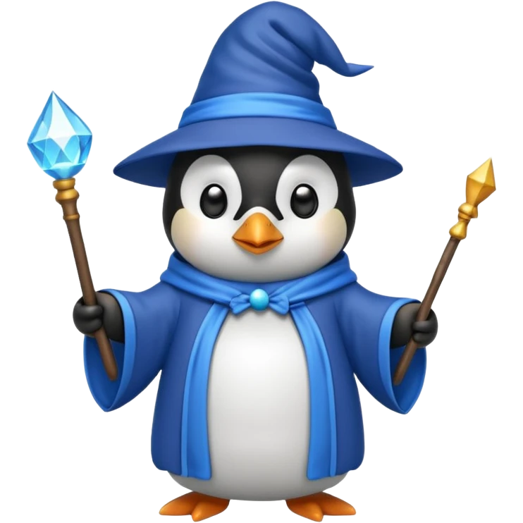 Penguin Wizard emoji