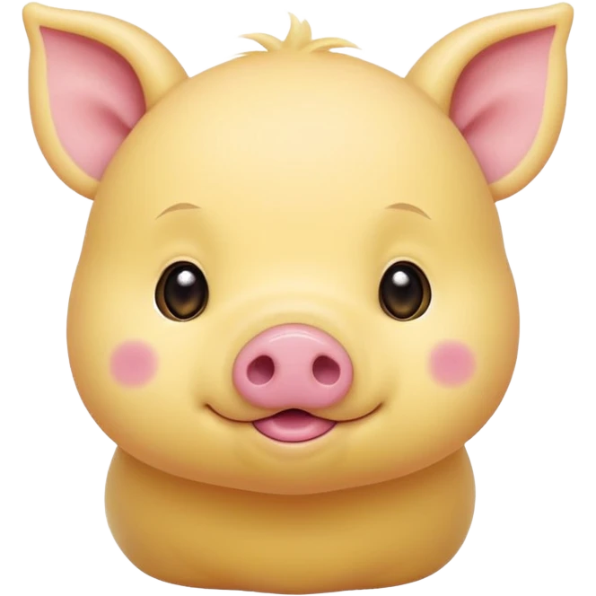 yellow baby pig emoji