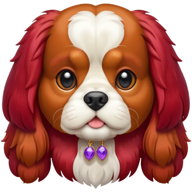 ruby colored king charles emoji