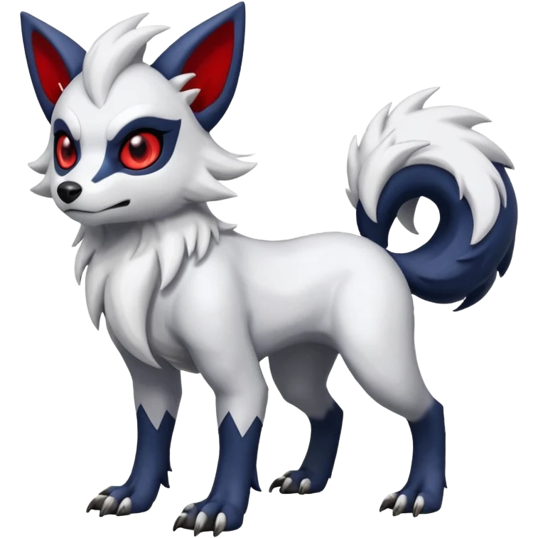 Lycanroc-Absol-Fakémon-hybrid-creature (full body)  emoji