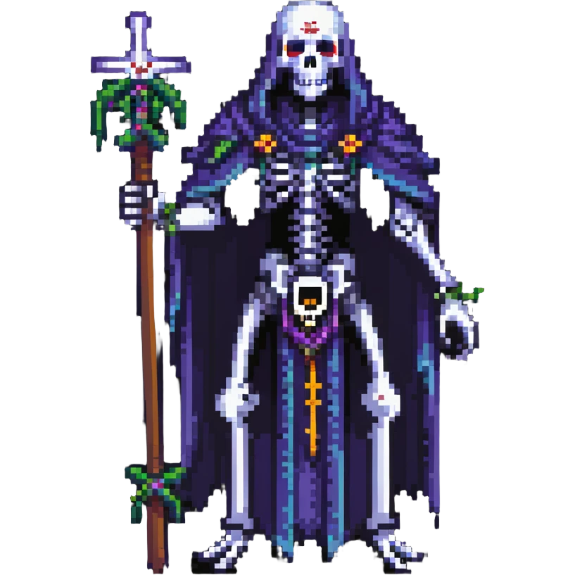 undead necromancer overlord with army of skeletons emoji