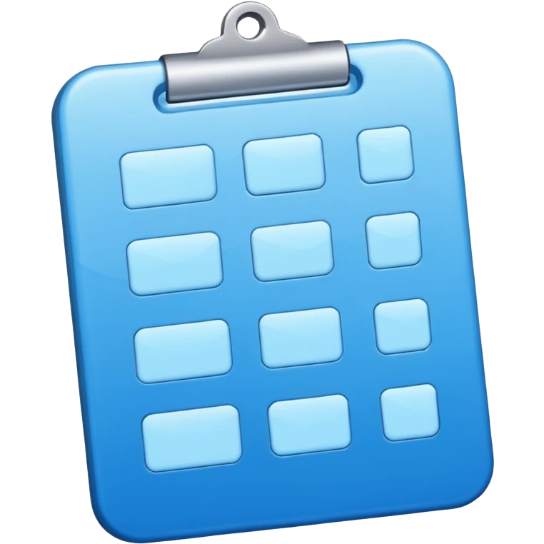 blue checklist emoji