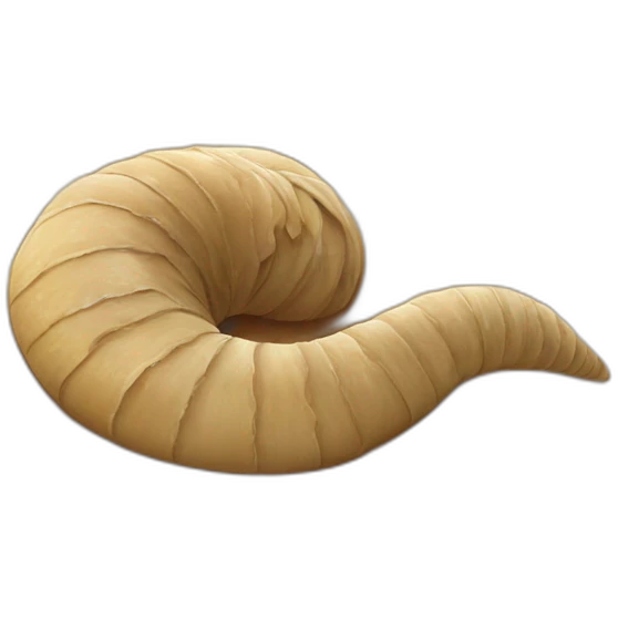 Sandworm on sand emoji