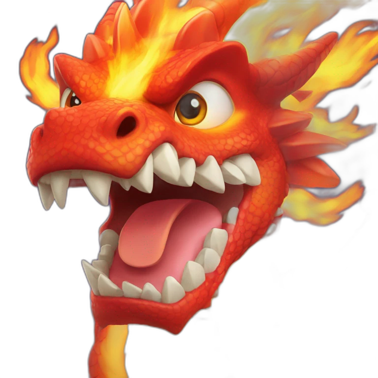 New Year's Fire Dragon emoji
