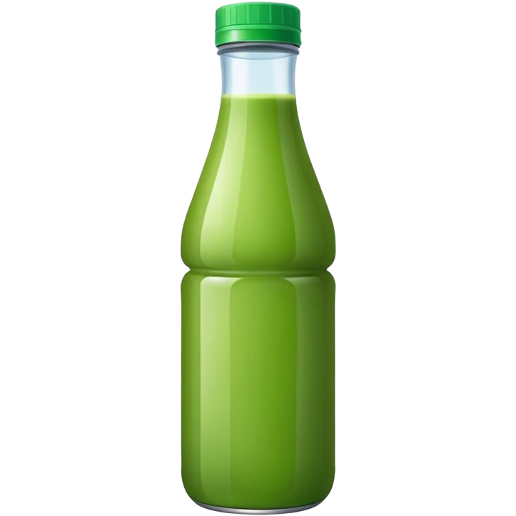 Green juice bottle emoji