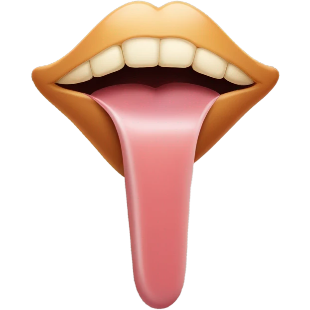Tongue out with small sqare on tongue  emoji