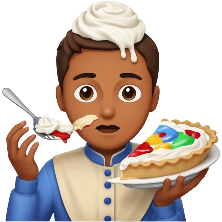 person getting hit in the face with a pie emoji