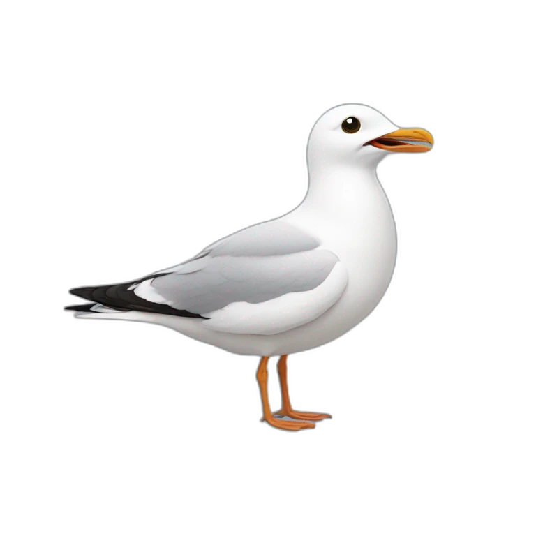 mouette qui pleure de rire emoji