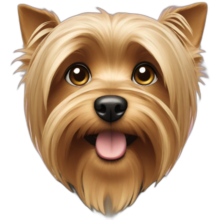 A dog of the Yorkshire Terrier breed. emoji