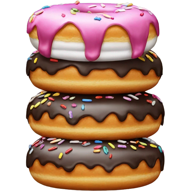 10 loaded donuts emoji