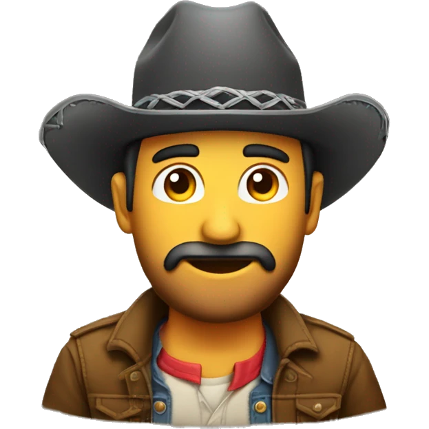 Hombre con gorro de vaquero emoji