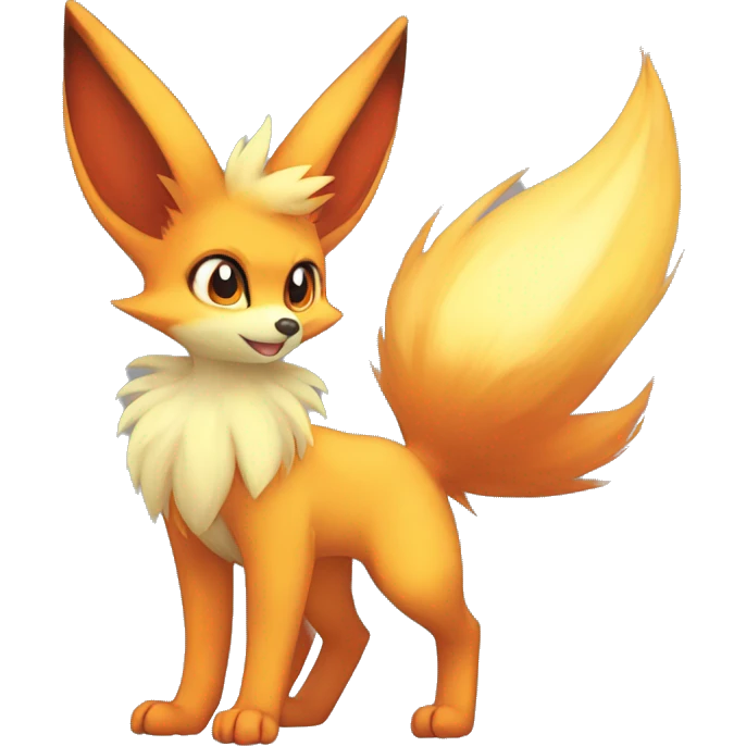  Fennekin-Flareon—Vulpix-Fakemon Full body emoji