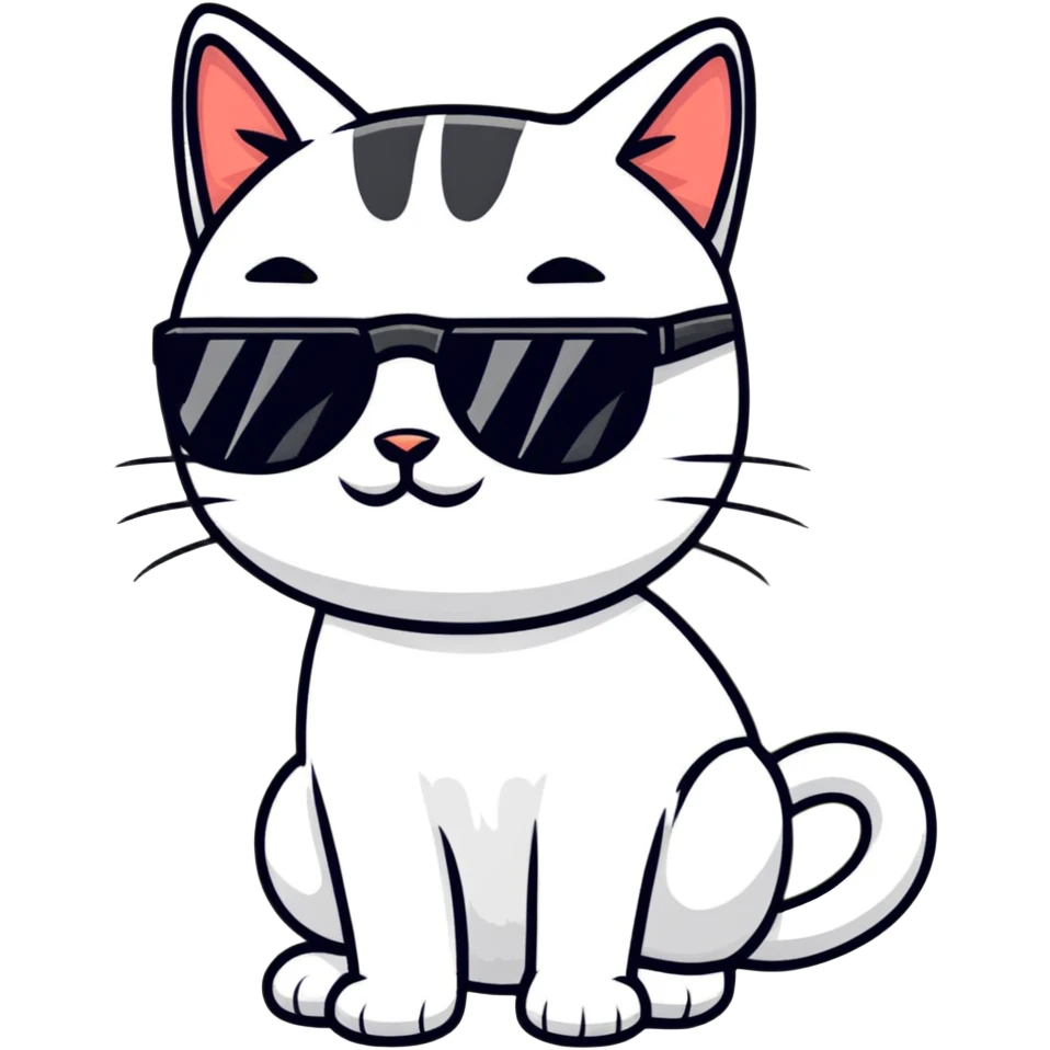 cat wearing sunglasses emoji