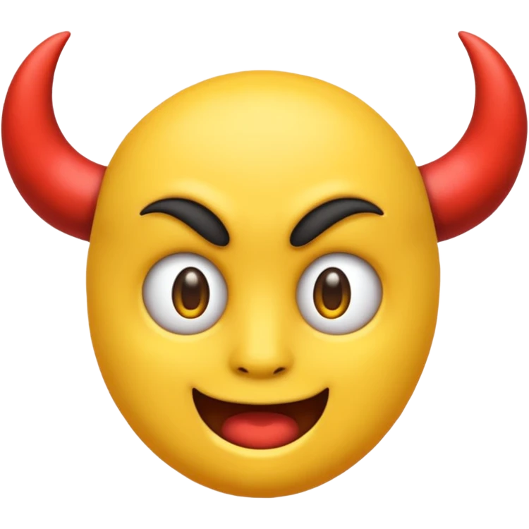 😈 this emoji but yellow and no horns emoji