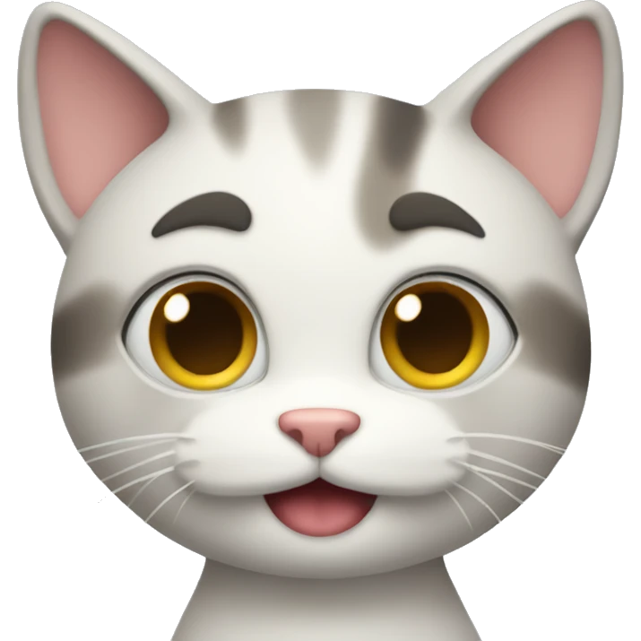 agreeing cat with approval emoji