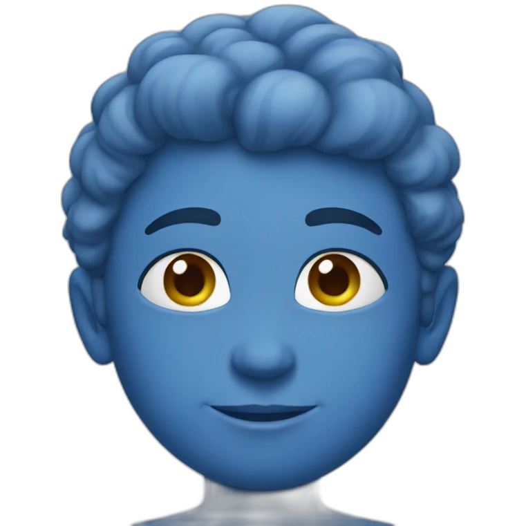 the color blue emoji