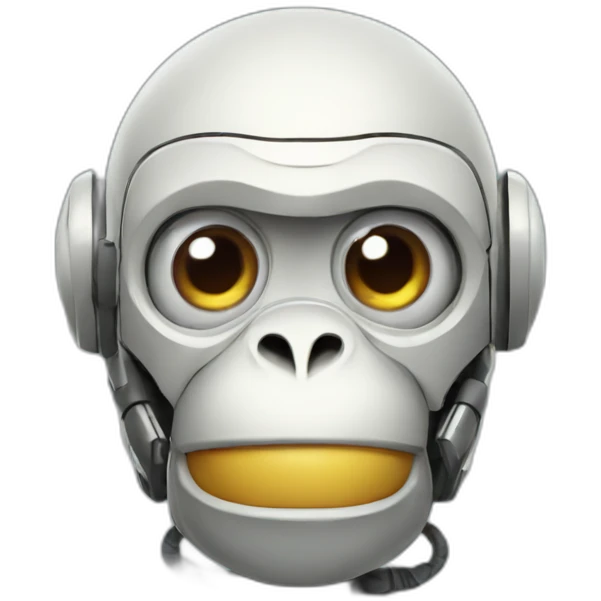 monkey robot emoji