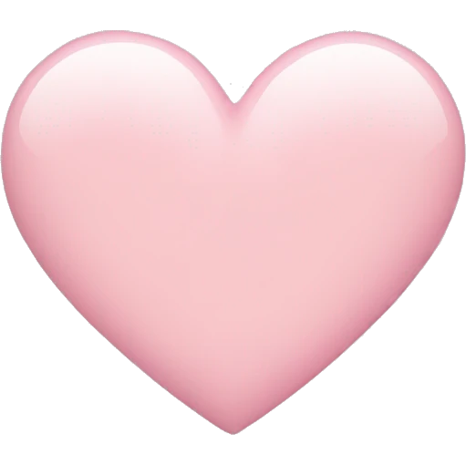 light pink heart emoji