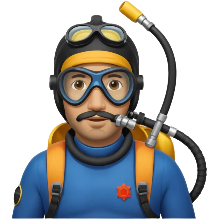 Moroccan Male 38 short beard, slightly overweight, scuba diving emoji
