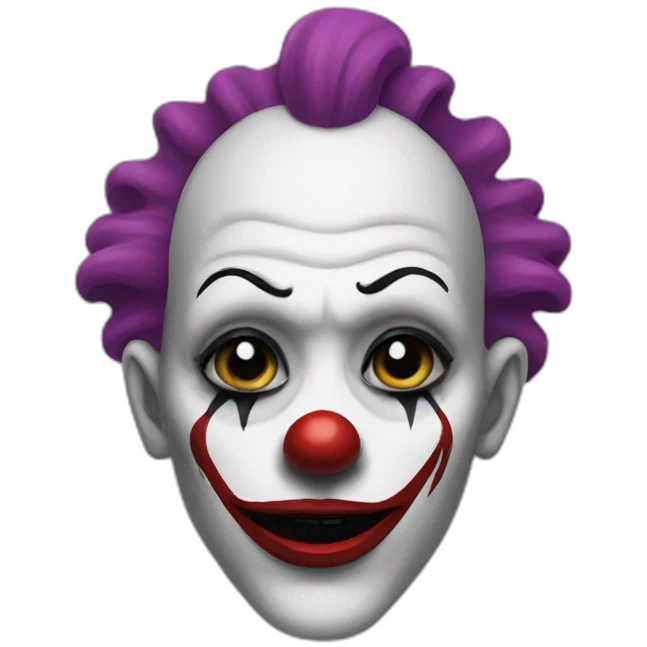 goth clown emoji