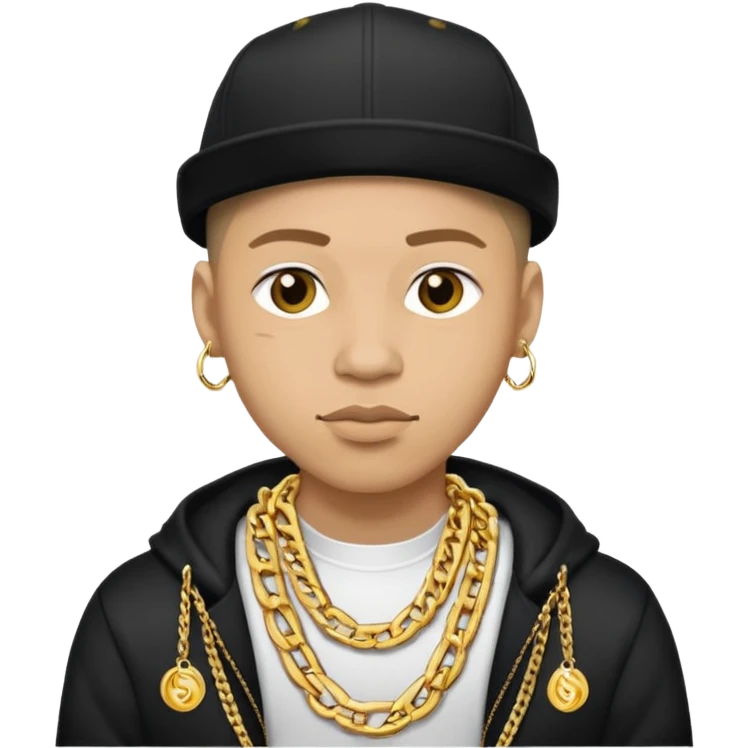 rapper da trắng chất emoji