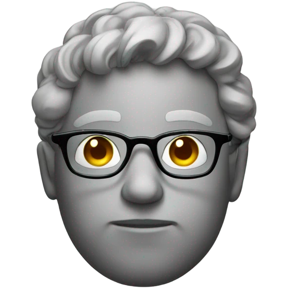 thinking image with glasses emoji