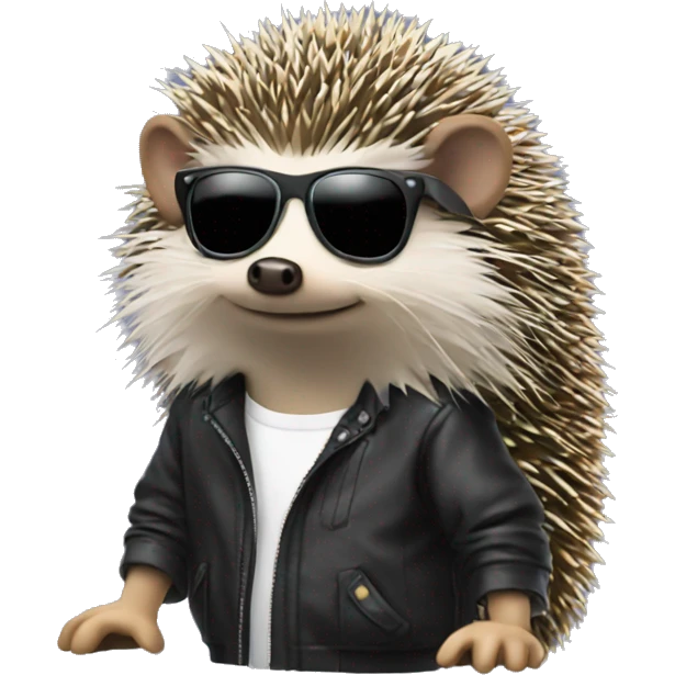 dj hedgehog emoji