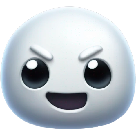 Small white Fortnite sprite ghost squishy with two small arms and legs emoji