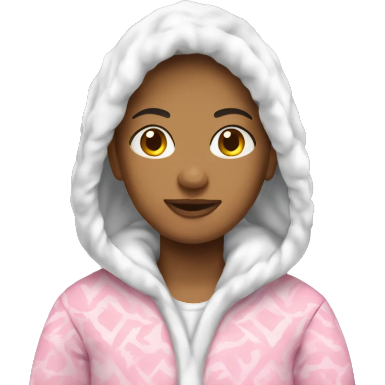 Winter white and pinky pajama emoji